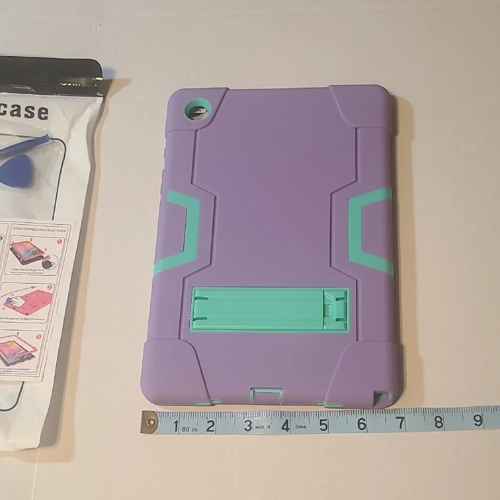 Purple and Teal For Samsung A8 10.5 Tablet Case With Kickstand NWOT